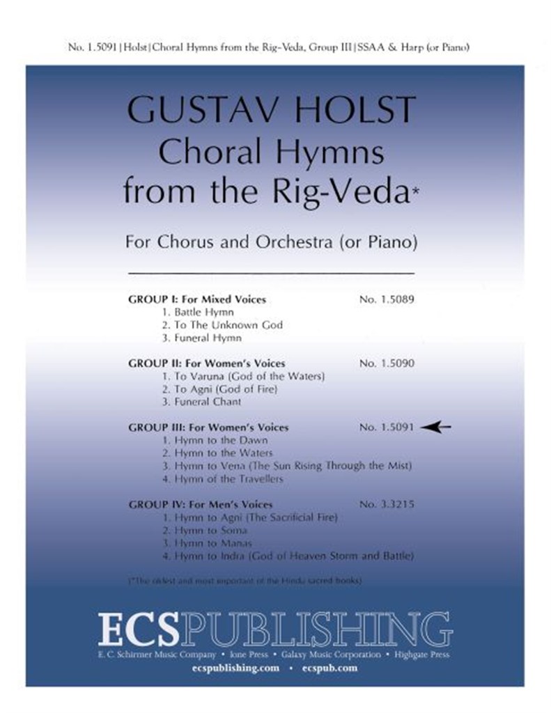 Choral Hymns from the Rig-Veda, Group 3